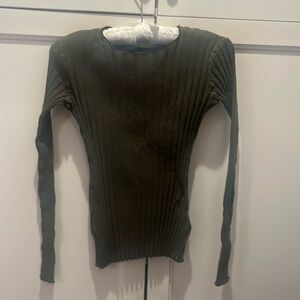 Toteme olive cotton shirt size L